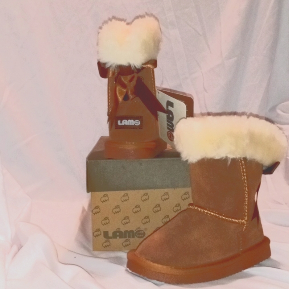 Lam girls boots size 10 girls brown